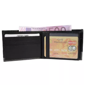 Steinmeister valódi bőr mini pénztárca, fekete/szürke