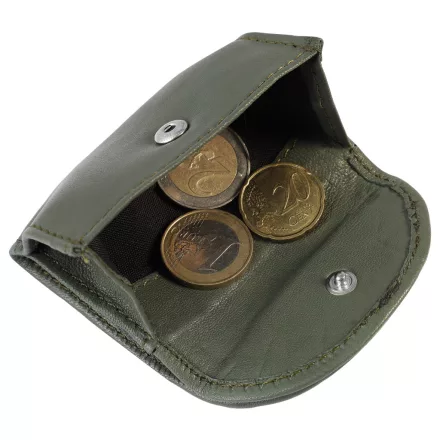 Excellanc valódi bőr mini pénztárca, khaki 3020005-016