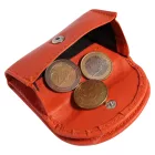Excellanc valódi bőr mini pénztárca, narancssárga 3020005-019