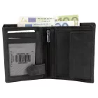 Akzent férfi pénztárca valódi bőrből (Hunter-bőr), RFID, fekete