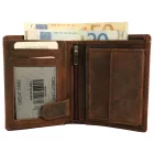 Akzent férfi pénztárca valódi bőrből (Hunter-bőr), RFID, barna