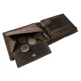   Akzent valódi bőr pénztárca, RFID, "Fischer/Angler"