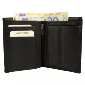 Akzent valódi bőr pénztárca fekete 3000537-001