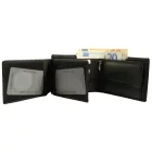 Akzent valódi bőr pénztárca, RFID, fekete 3000539-001