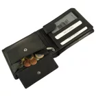 Akzent valódi bőr pénztárca, RFID, fekete 3000539-001