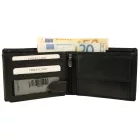 Akzent valódi bőr pénztárca, RFID, fekete 3000539-001