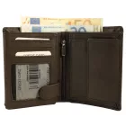 Akzent valódi bőr pénztárca, barna 3000540-002