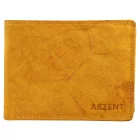 Akzent valódi bőr pénztárca, fekvő formátum barna 3000547-004