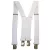 Fehér nadrágtartó, 120 cm, elasztikus 3220010-005