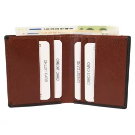 Carucci bőr kártyatartó, RFID, barna