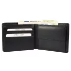 Carucci valódi bőr pénztárca, RFID, fekete 3000557-001