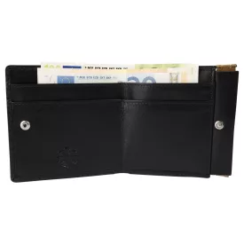 Carucci valódi bőr pénztárca, RFID, fekete 3000562-001
