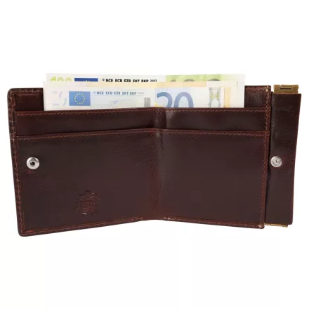 Carucci valódi bőr pénztárca, RFID, barna 3000562-002