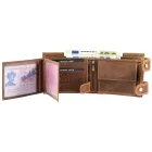 Leonardo Verrelli valódi bőr (hunter) motoros pénztárca, fekvő, "Trecker"