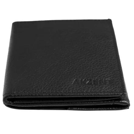 Akzent bőr férfi pénztárca "Bécsi Doboz", RFID, fekete