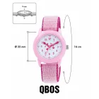 QBOS gyerekóra tanulóóra rózsaszín/pink szíjjal
