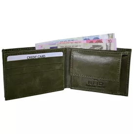 Steinmeister valódi bőr mini pénztárca, RFID, khaki