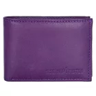 Steinmeister lila bőr mini pénztárca, RFID