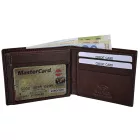 Steinmeister valódi bőr pénz- és kártyatartó, RFID, sötétbarna 3000613-002