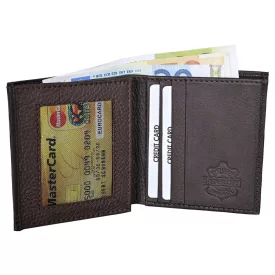   Steinmeister valódi bőr pénz- és kártyatartó, RFID, sötétbarna 3000614-002