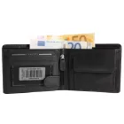 Carucci valódi bőr pénztárca, RFID, fekete 3000648-001