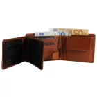 Carucci valódi bőr pénztárca, RFID, barna 3000648-002