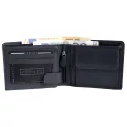 Carucci bőr pénztárca, RFID, sötétkék
