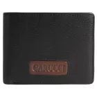Carucci fekete-barnás bőr pénztárca RFID védelemmel