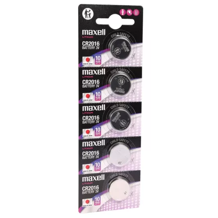 Maxell elemek, 5 darabos csomag 7800001-CR2016