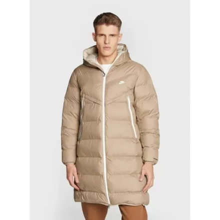 Nike Windrunner hosszú férfi pufikabát bézs - L