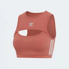   Adidas Bordázott Kivágott Korall női sportmelltartó korall rózsaszín - 32