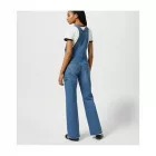 Wrangler Essential Flare farmer női overál kék - XXL